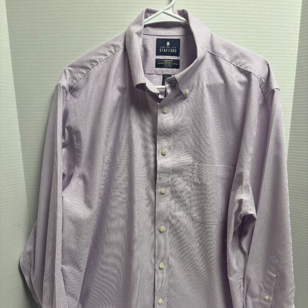Stafford Executive Non Iron Cotton Pinpoint Oxford - Size 16.5 32/33 - 1478